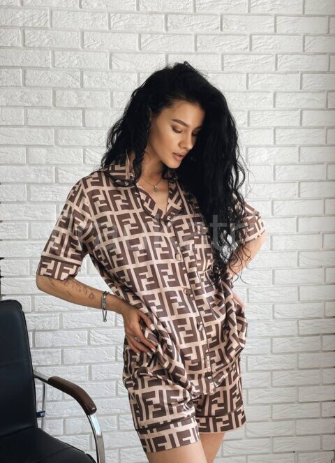 Жіноча брендова піжама Fendi